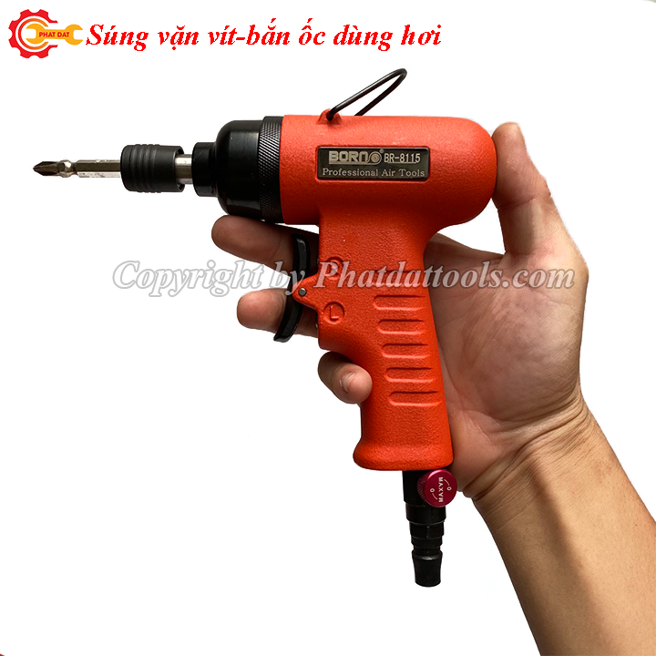 Máy khoan vặn vít,siết ốc dùng hơi mini BORN-Siêu khỏe-Made in Taiwan