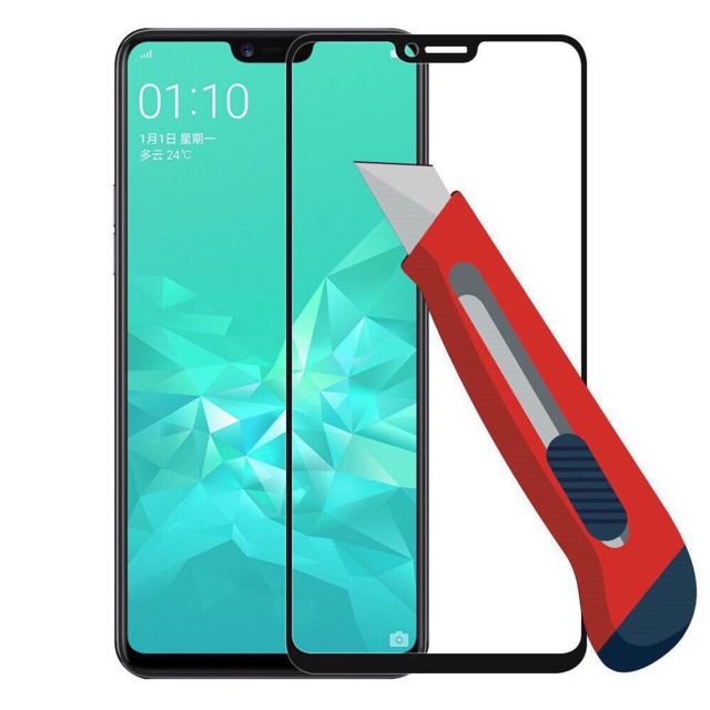 Kính Cường Lực Full Phủ Màn Hình 5D Oppo A3s