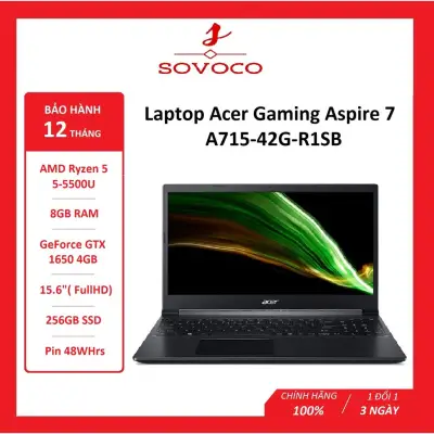 Laptop Acer Gaming Aspire 7 2021 A715-42G-R1SB-NH.QAYSV.005- Màu đen -HÀNG CHÍNH HÃNG - BẢO HÀNH 12 THÁNG