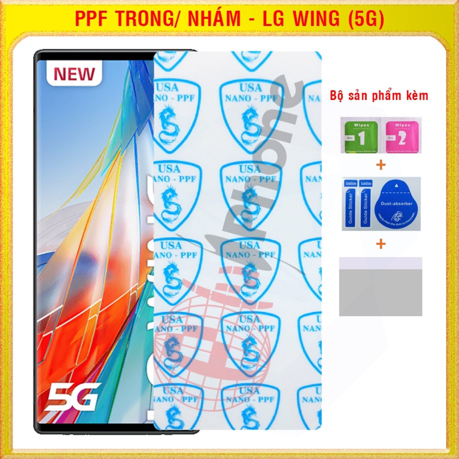 Dán dẻo PPF loại trong và nhám cho LG Wing (5G)