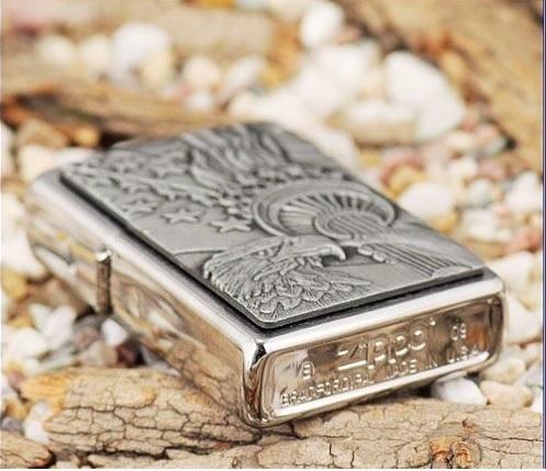 Zippo 20895 - Zippo Something Patriotic Emblem Brushed Chrome
