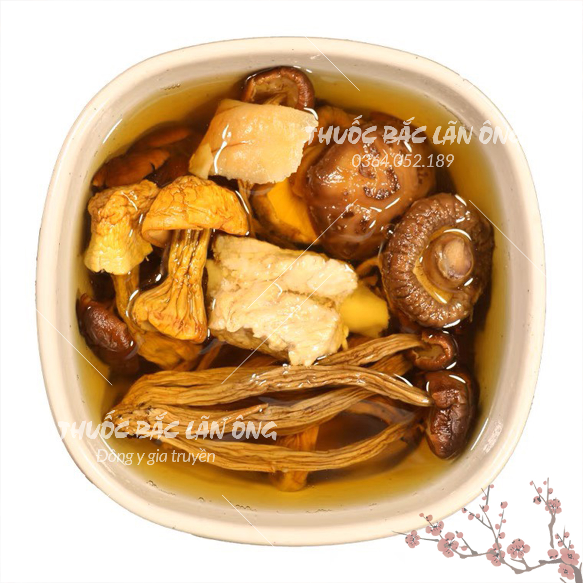 Nấm bụng dê khô 10g, thịt dày, size to, nấm hầm canh, nấu lẩu thơm ngon,  tốt cho sức khỏe - Lãn Ông