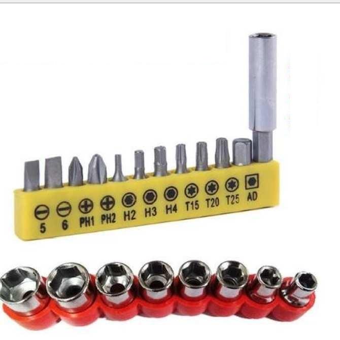 Bộ 20 món mũi khoan mũi bắt vít đầu típ 1000001207