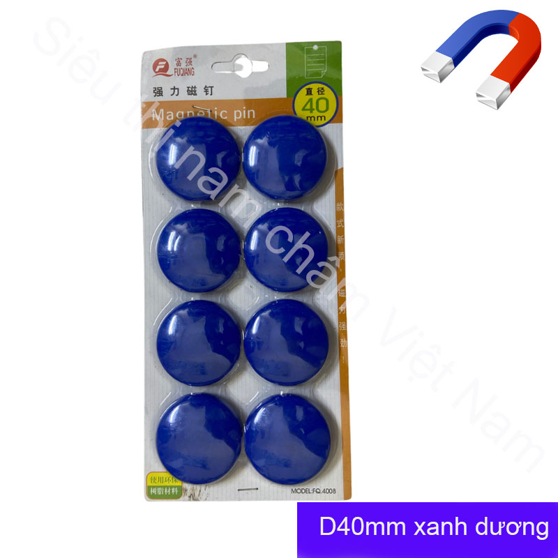 Nam châm vỉ 8 viên đính bảng từ kích thước 40mm nam châm siêu dính
