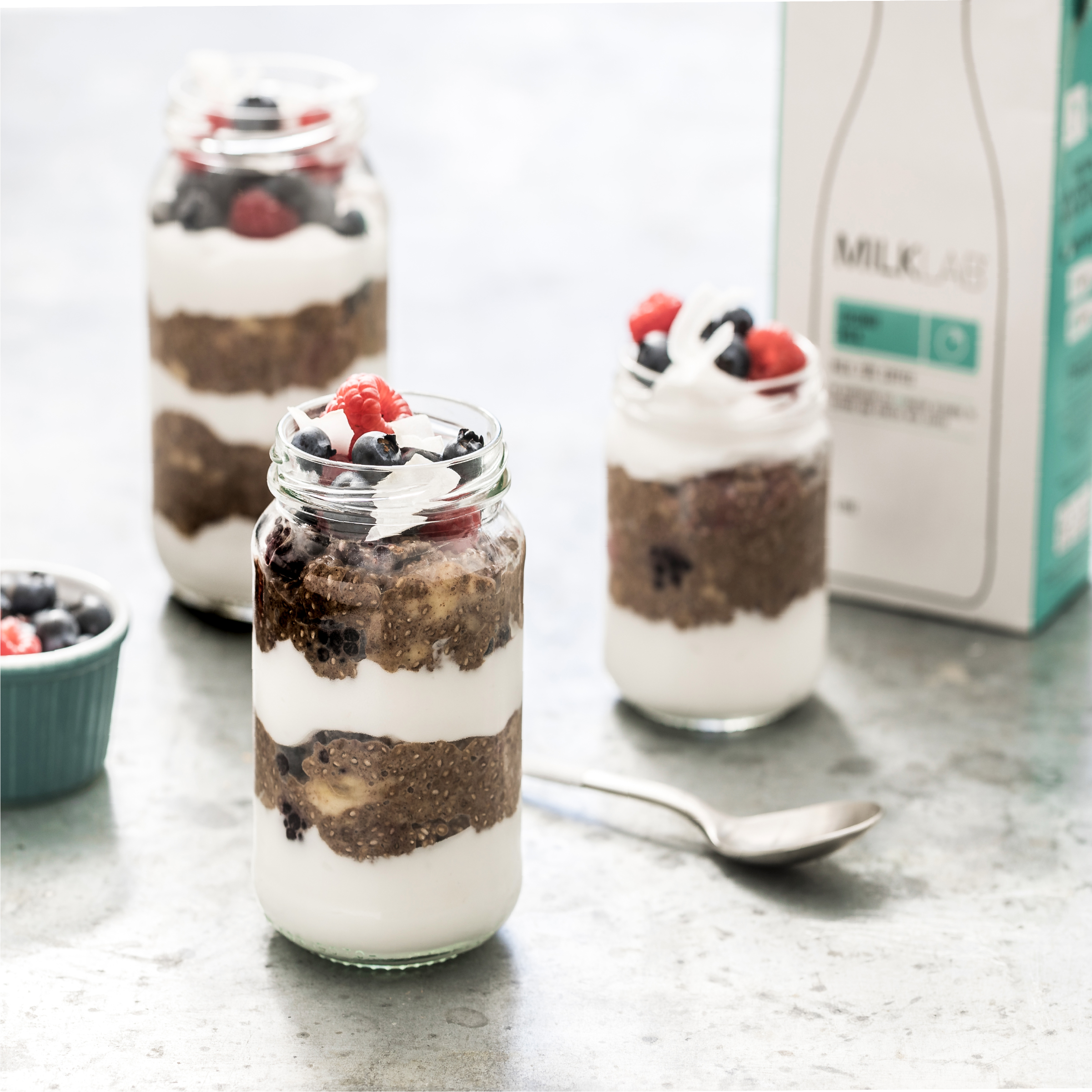 Sữa dừa cao cấp ít đường MilkLab  hộp 1 lít