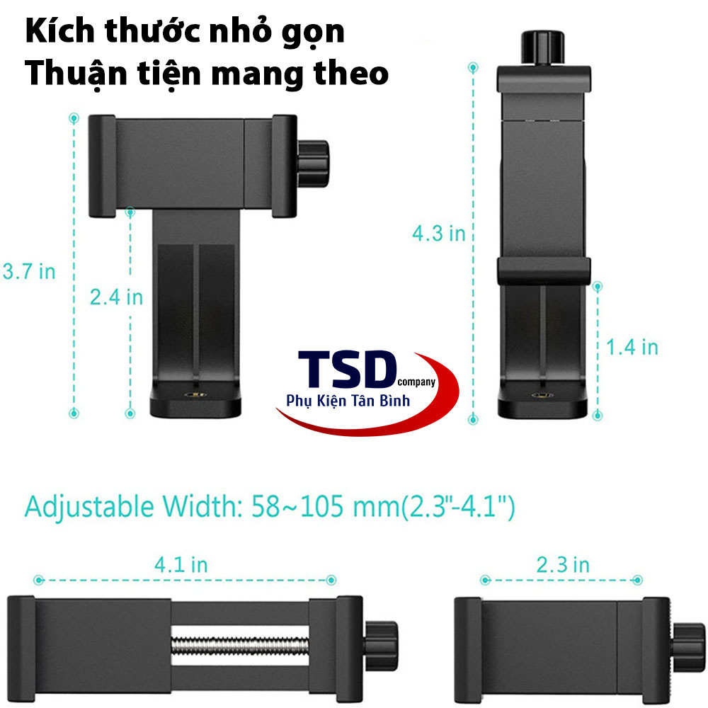 Đầu Kẹp Xoay 360 Độ Cho Tripod Cao Cấp Loại 1 Xịn