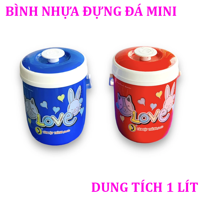 Bình đựng đá mini bằng nhựa 1 lít - at