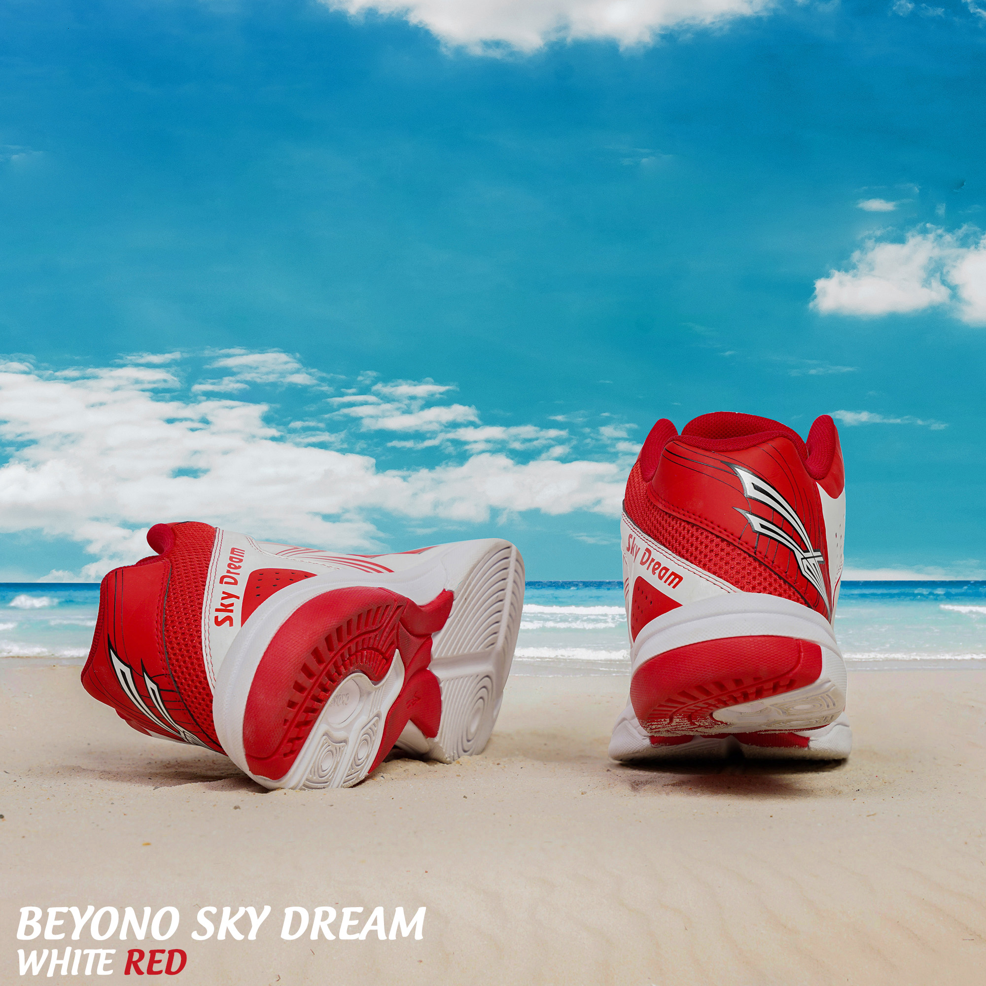 Giày Bóng Chuyền Beyono Sky Dream - White Red