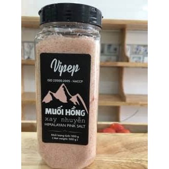 Muối hồng Himalaya hạt mịn 500g