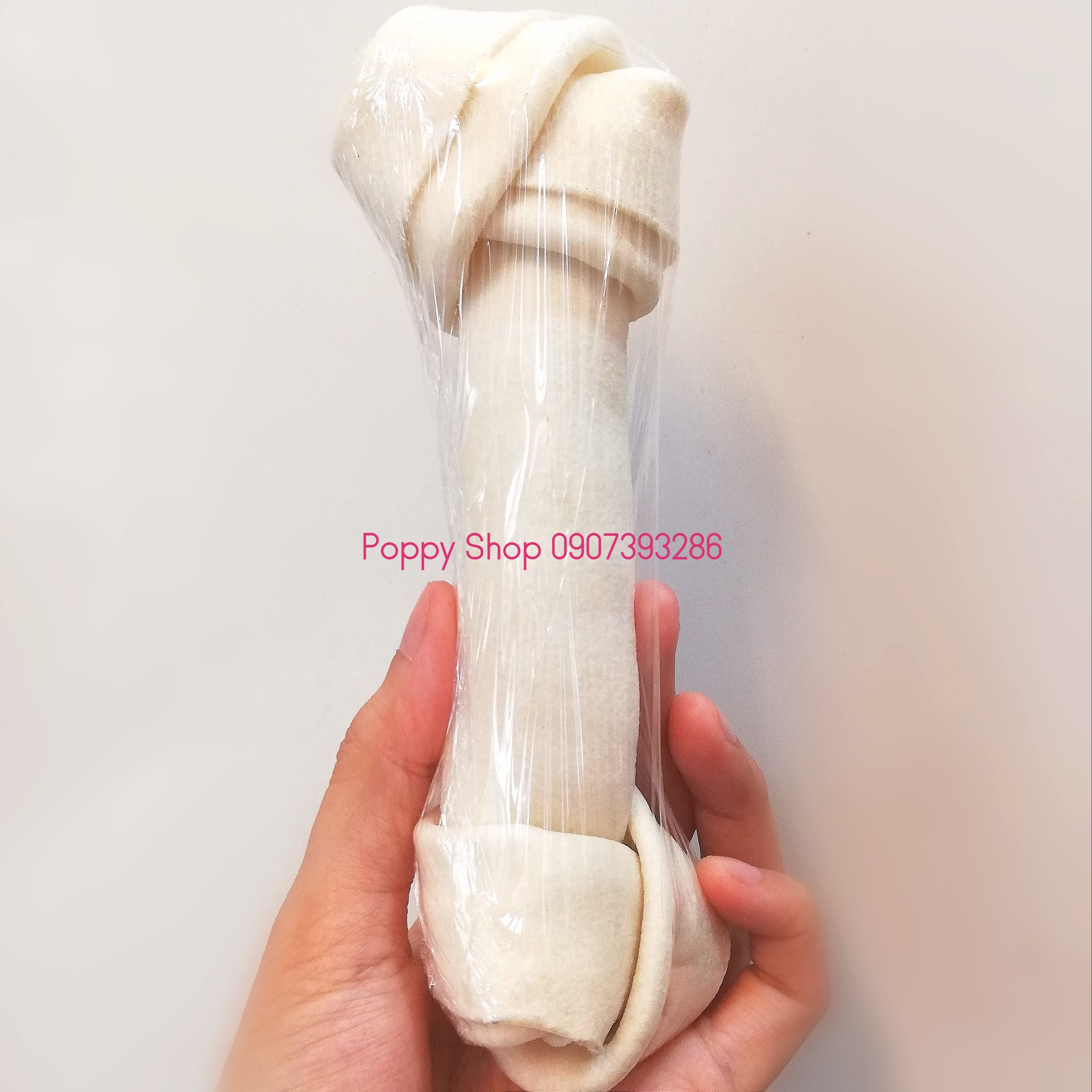 [HCM]Khúc Xương Da Bò Vị Sữa Cho Chó Cưng Gặm Size 17 Cm