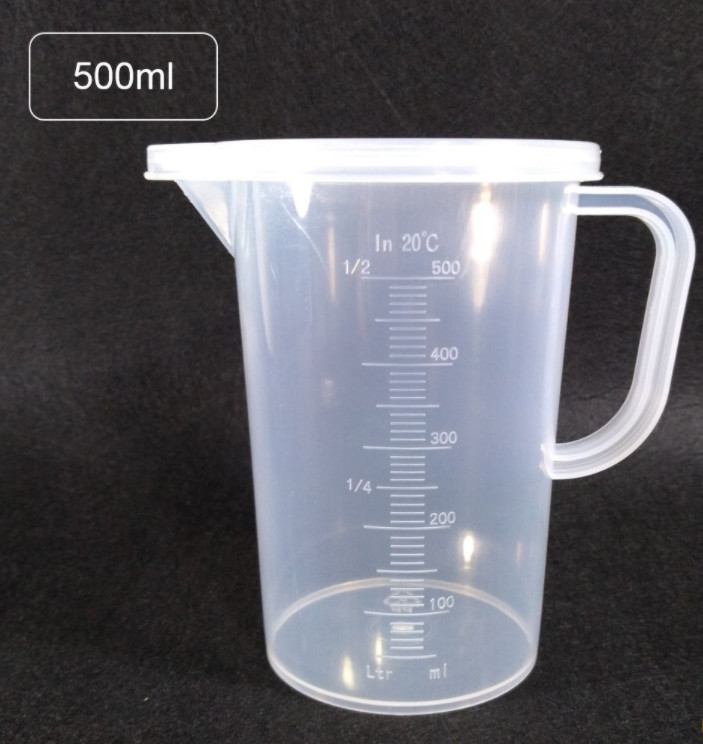 Ca Đong Nhựa Pha Chế 500ML có nắp - CAN500N