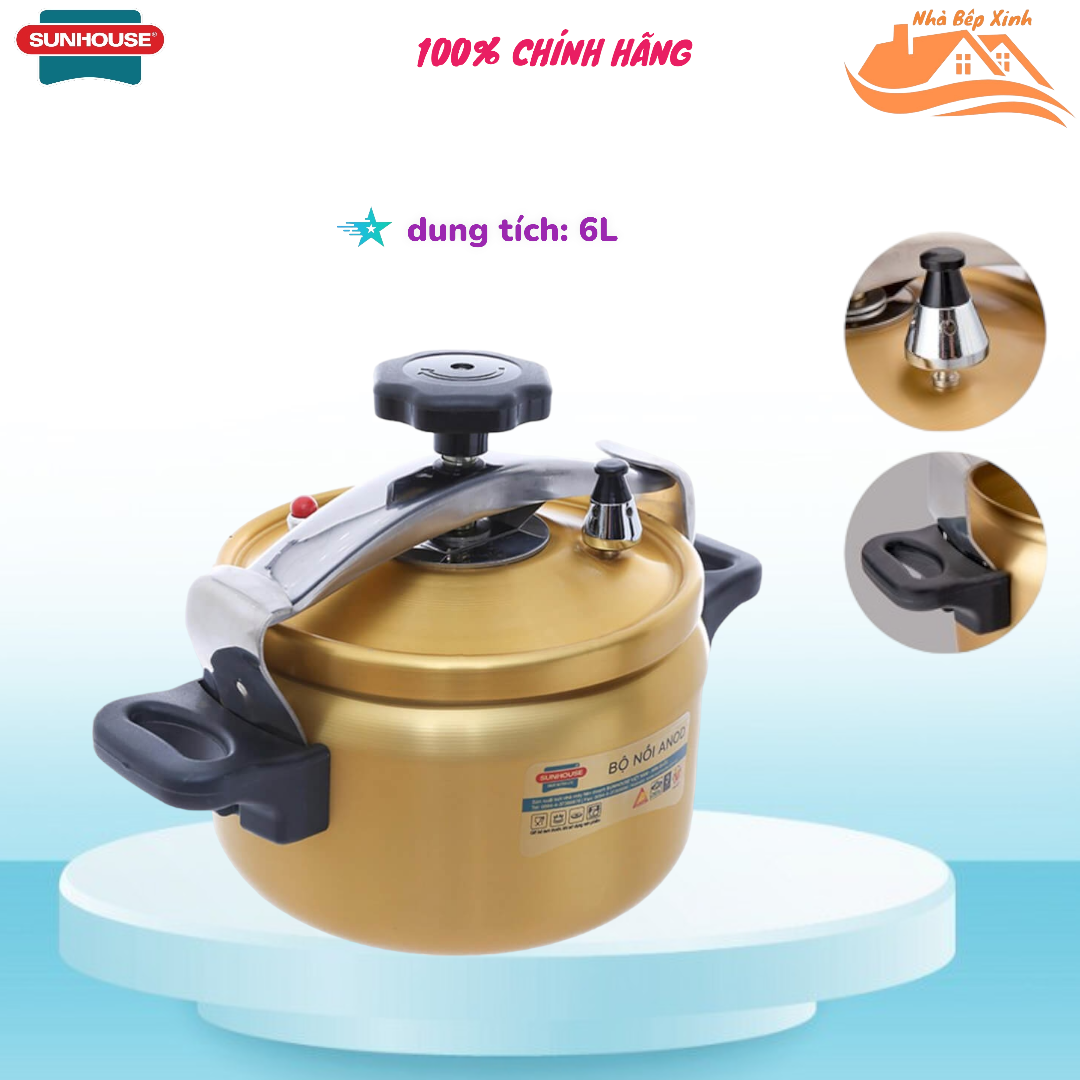 Nồi Áp Suất Anod Sunhouse SHA8604 (6L)
