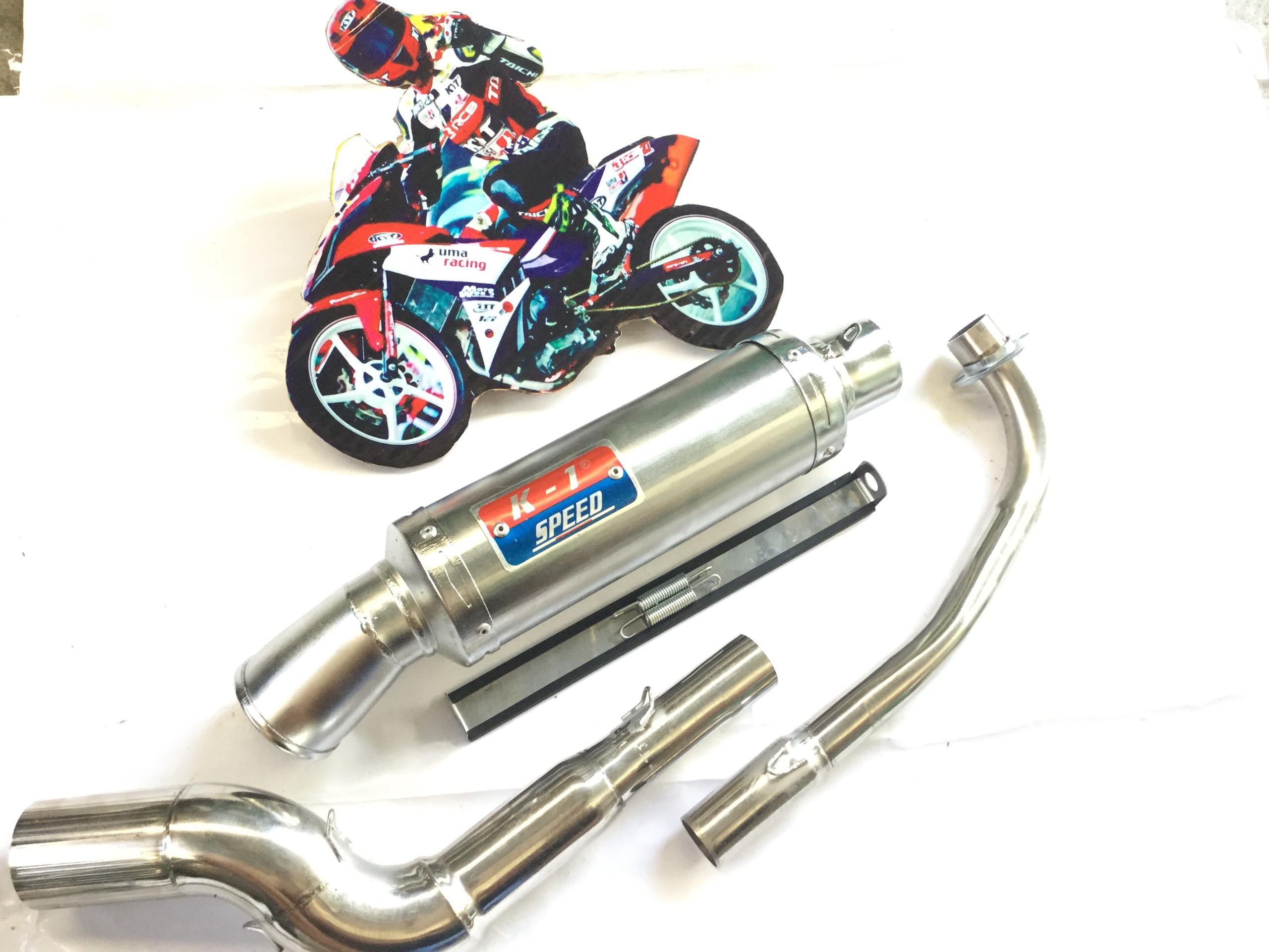 Pô k1 trắng - cổ 2 khúc cong surius + jupiter + axolo + taurus