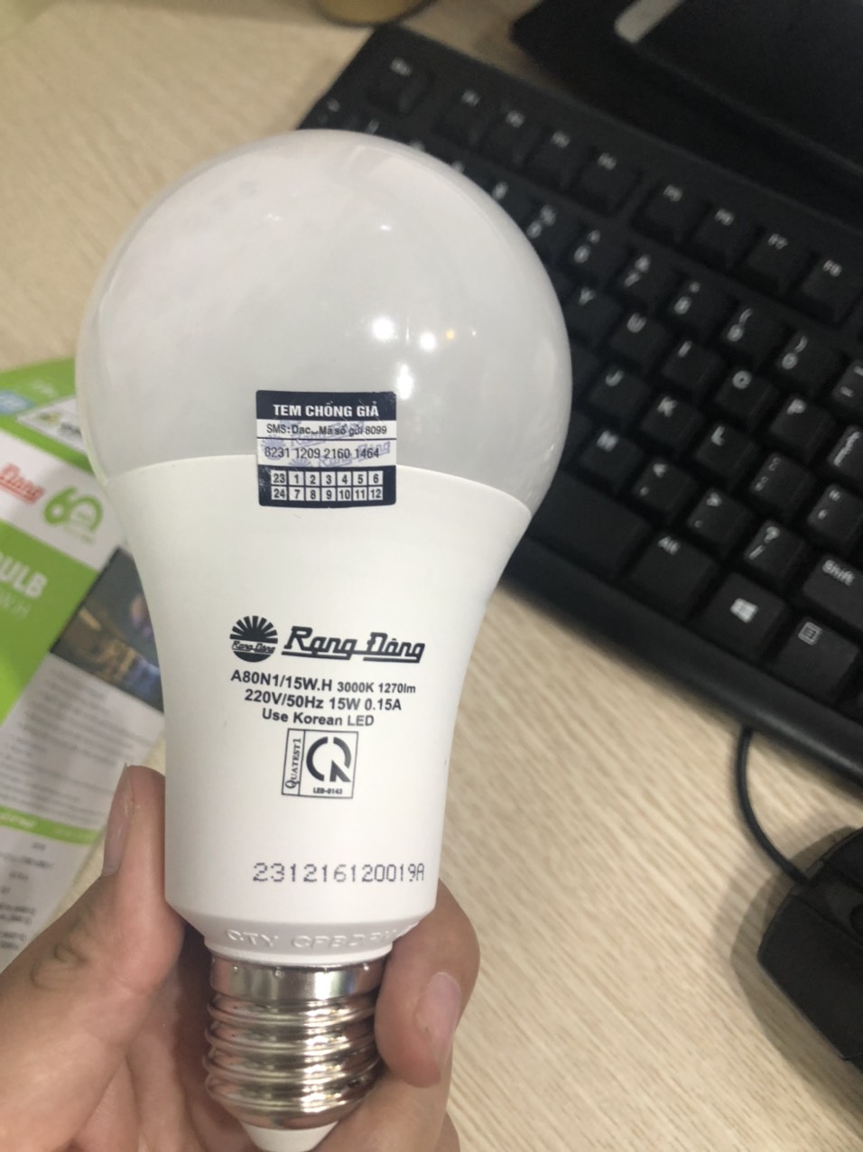 Bóng đèn LED BULB Tròn 15W Rạng đông
