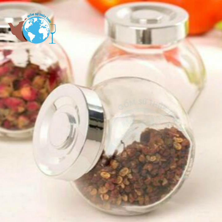 [HCM]Hũ thủy tinh nghiêng 2 đáy 180 ml
