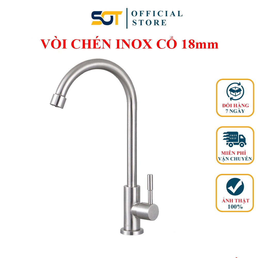 Vòi rửa chén lạnh INOX 304
