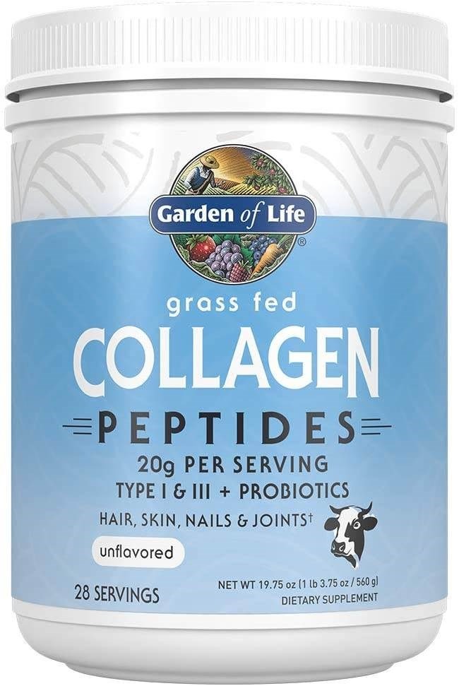BỘT COLLAGEN Gargen of Life Grass Fed Collagen Peptides Powder – Unflavored, Paleo & Keto, 560g (19.75oz)