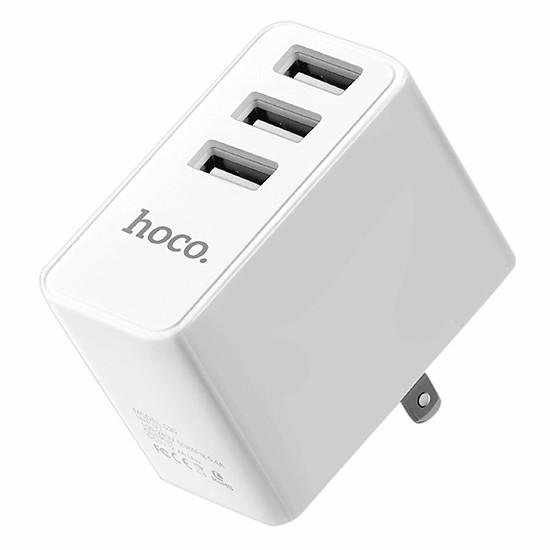 [HCM]Cốc sạc ba cổng USB Hoco C20 sạc nhanh 5V/2.4A