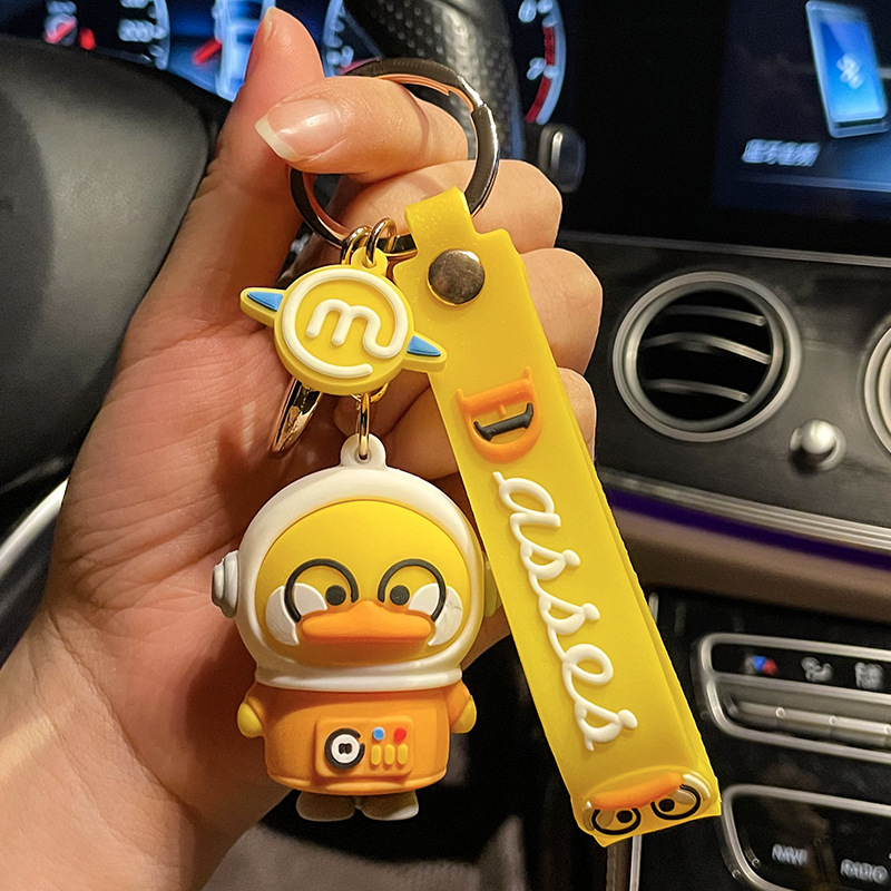 Móc Chìa Khóa Vịt Vàng Cá Tính Dễ Thương
