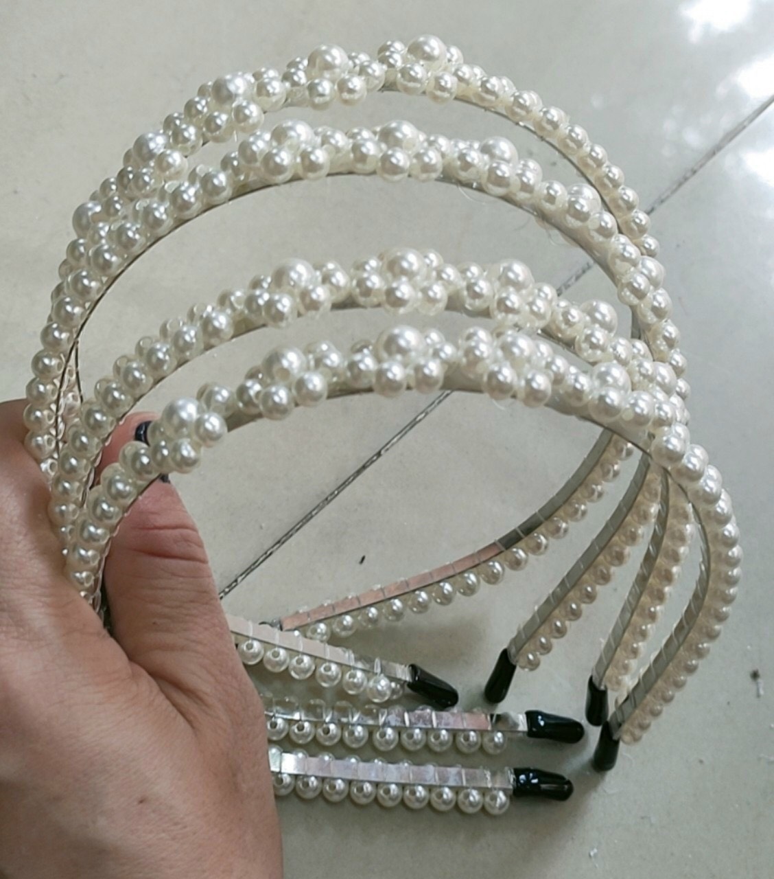 Cài tóc Ngọc Trai Handmade hàng VN Chắc chắn