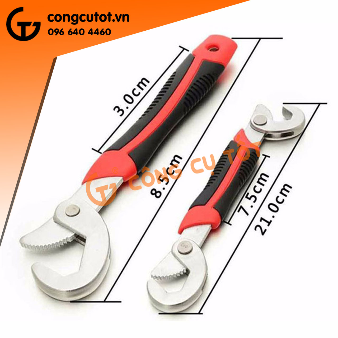 Bộ 2 mỏ lết - cờ lê đa năng 9-32mm, 9-36mm