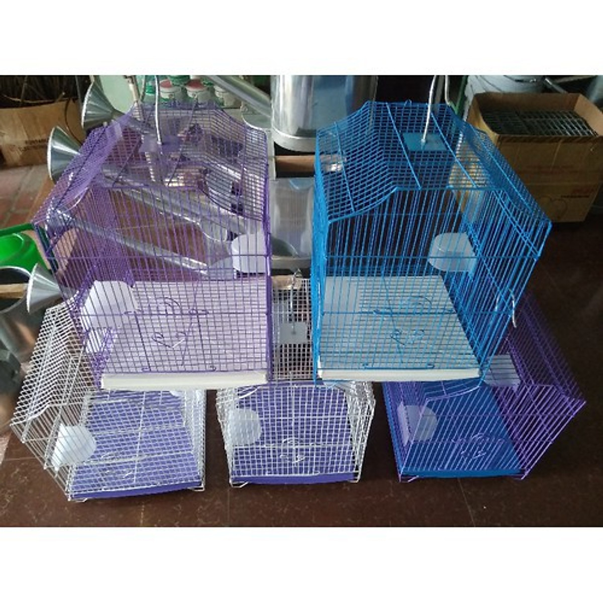[HCM]Lồng chim sơn tĩnh điện (Giao màu ngẫu nhiên)