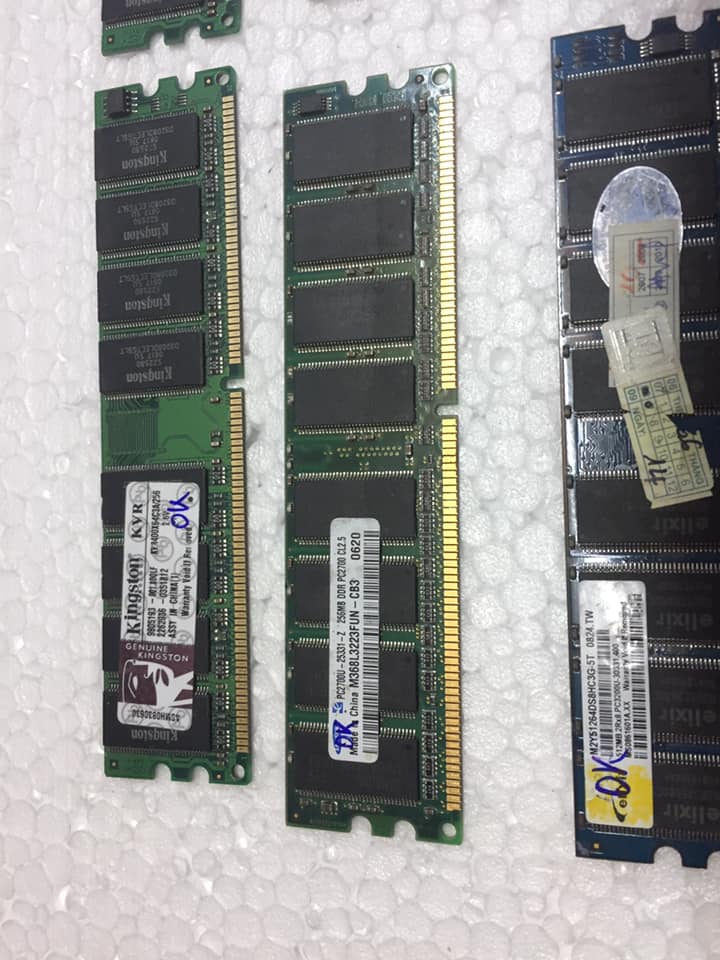 Ram DDR1 Máy tính để bàn 256Mb Bus 333 / 400