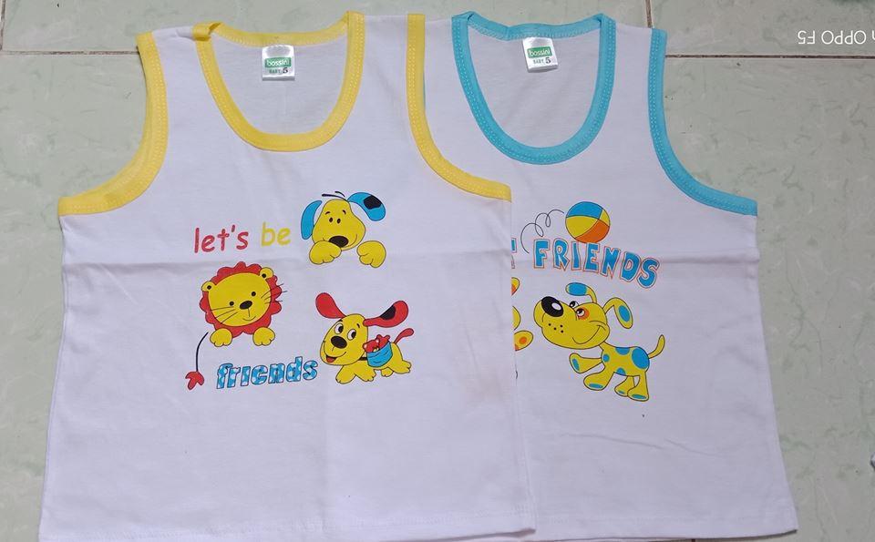 [HCM]combo 5 áo ba lỗ cotton cho bé yêu(5kg-18kg)