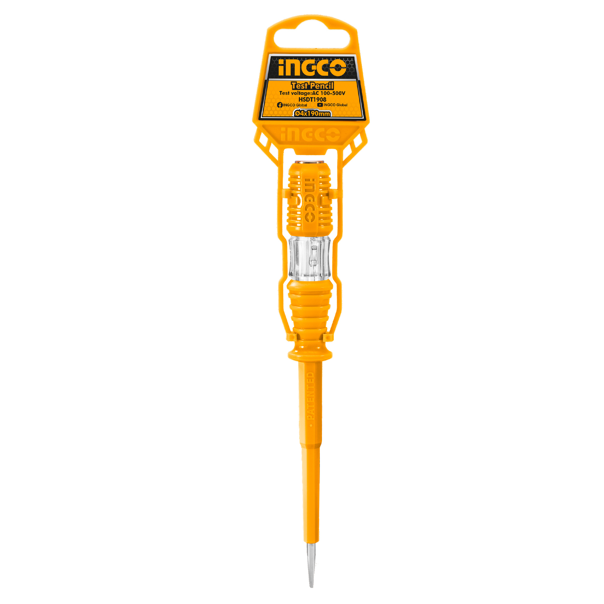 INGCO Bút thử điện loại lớn AC 100-500V HSDT1908