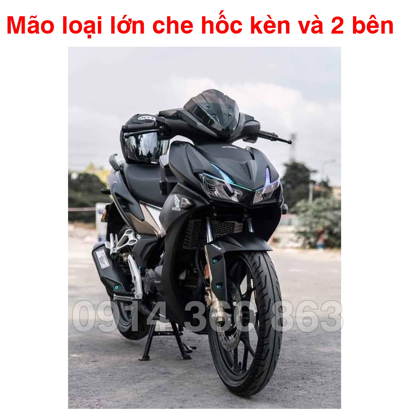 Mão chắn gió Winner X Kiểu Vario Lớn (Có lỗ bắt ốc)