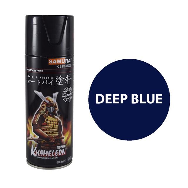 Chai sơn xịt sơn xe máy Samurai  23/116 màu xanh đậm   Deep Blue