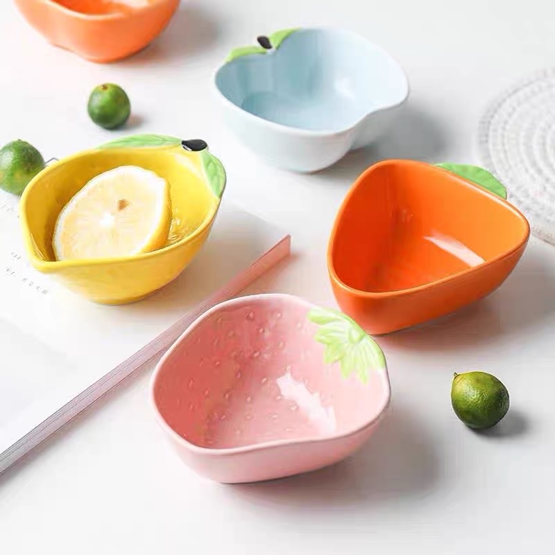 [FREESHIP] Bát Ăn Dặm Gốm Sứ Cao Cấp Hình Trái Cây Cho Bé