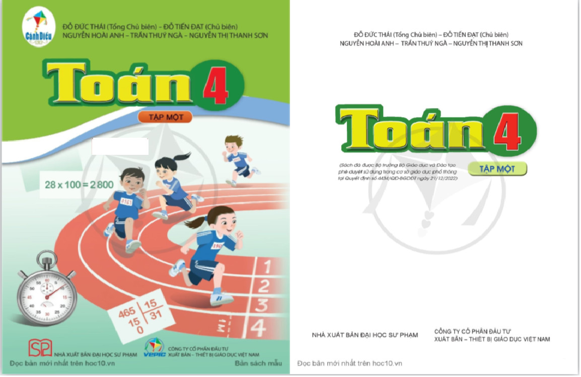 Toán lớp 4 tập 1 - cánh diều