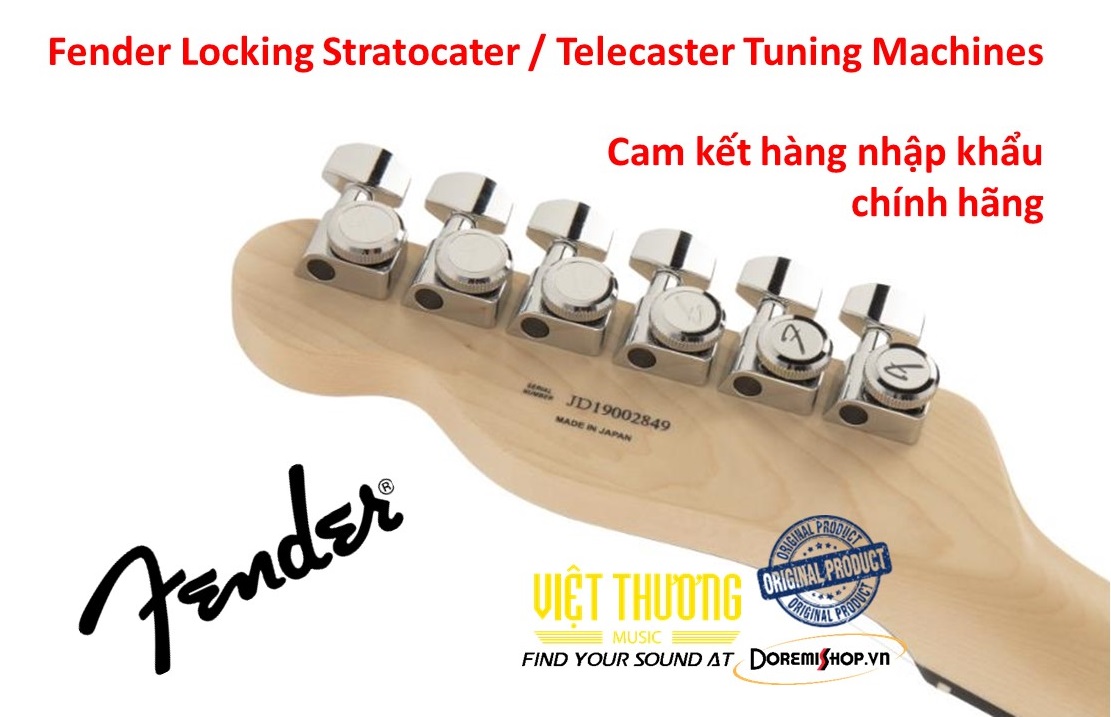 [HCM]Bộ 6 khóa dây đàn guitar Fender Locking Tuning Machines ( # 0990818100 )