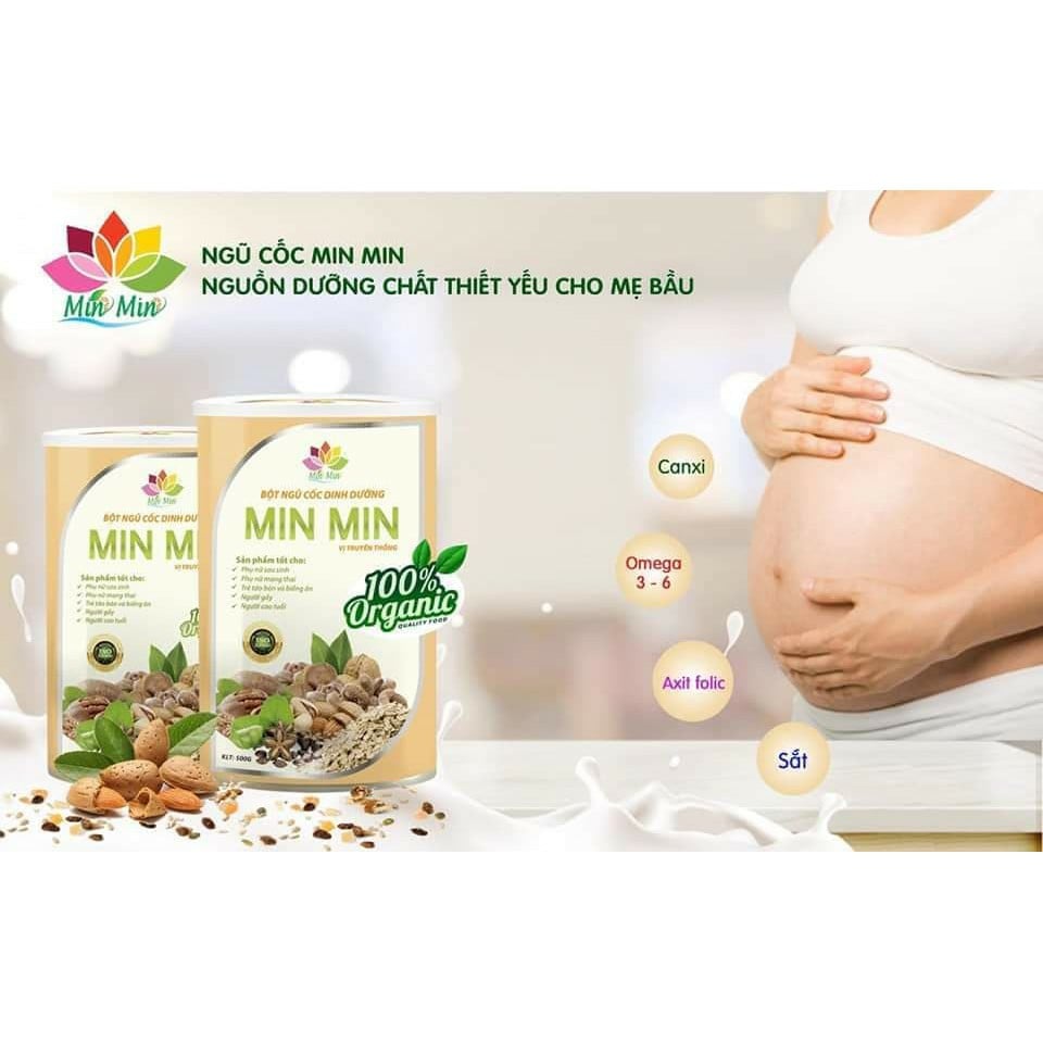 Ngũ cốc min min 1 hộp 500g (29 hạt date mới)