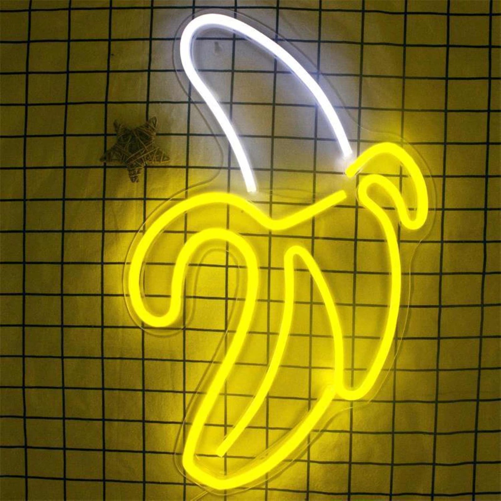 Đèn Trang Trí Led Neon Sign Hình Quả Chuối