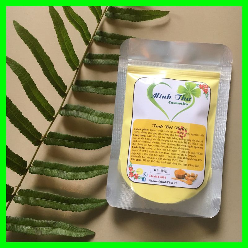 TINH BỘT NGHỆ nguyên chất 100% - giảm thâm mụn, dưỡng sáng da (100g)
