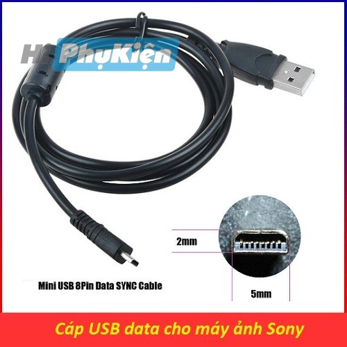 Usb data transmission cable for sony cybershot dsc-w810 w800 w660 w370 h300