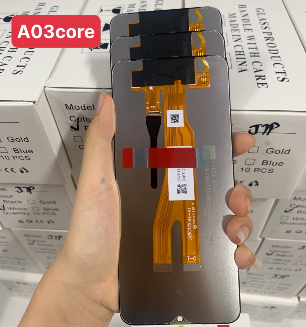 New Zin screen for Samsung A03 core/a032 full set Black