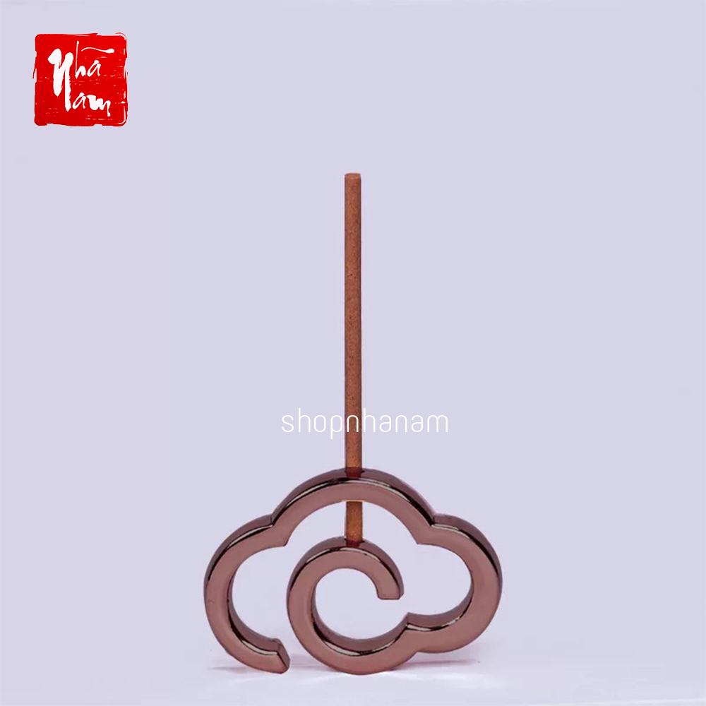Đế cắm nhang vòng, đặt hương cây hình vòng mây thắp hương để lư trầm phụ kiện thác khói