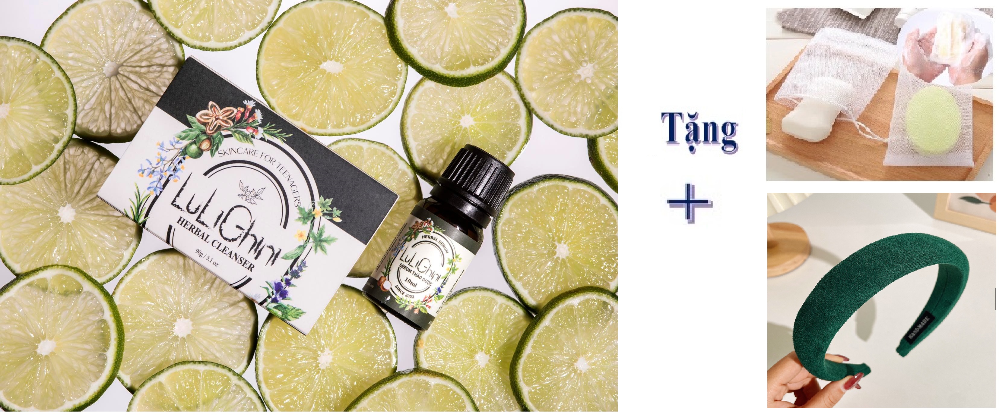 Xà bông & serum thảo dược Lulighini