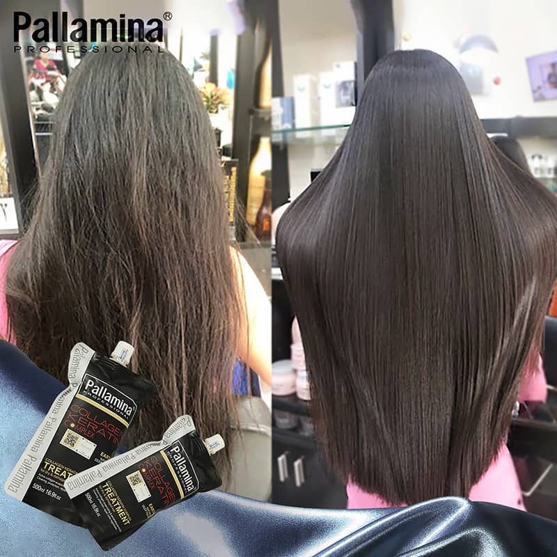 Kem ủ tóc, dầu hấp phục hồi Pallamina Collagen Keratin Complex 500ML
