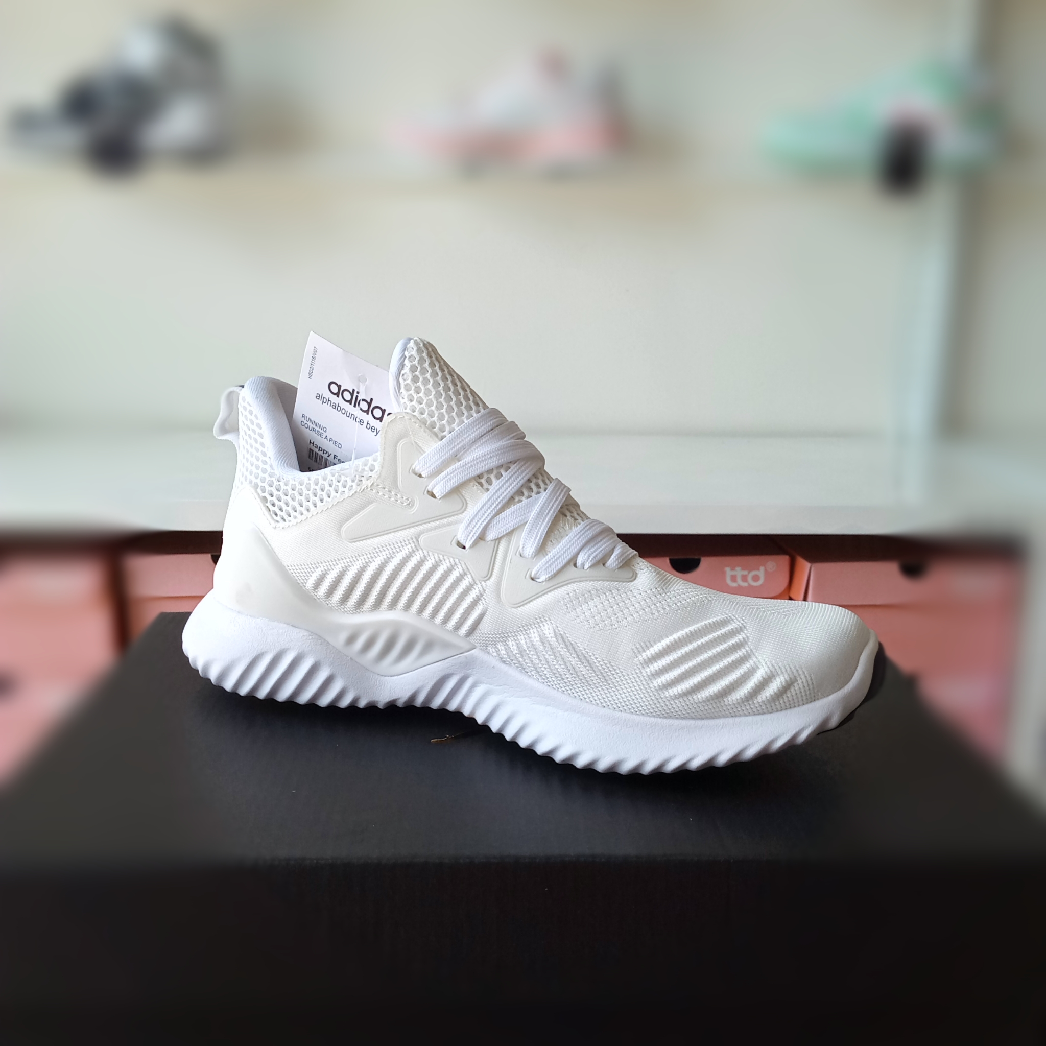 Giày Adidas Alphabounce Beyond trắng full