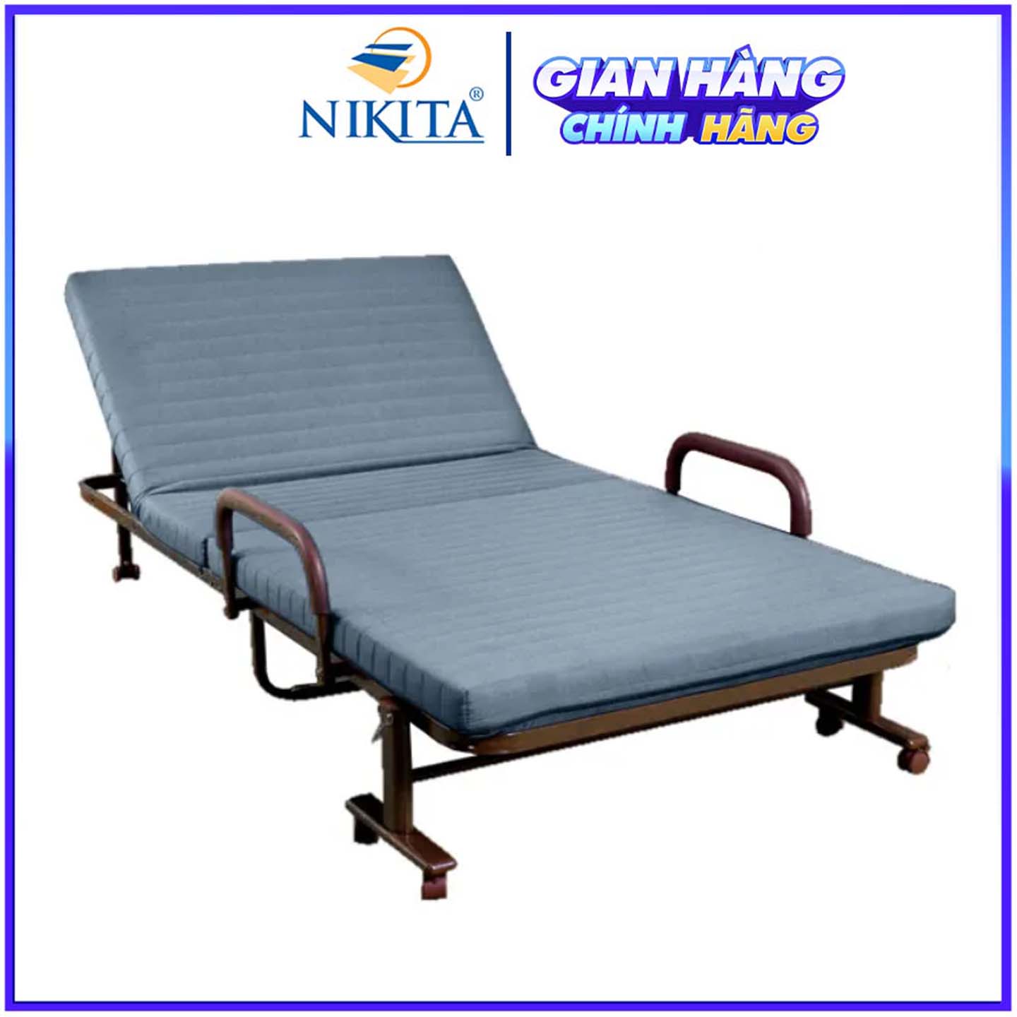 [Trả góp 0%]Giường Gấp Gọn Hàn Quốc Cao Cấp BHQ90G