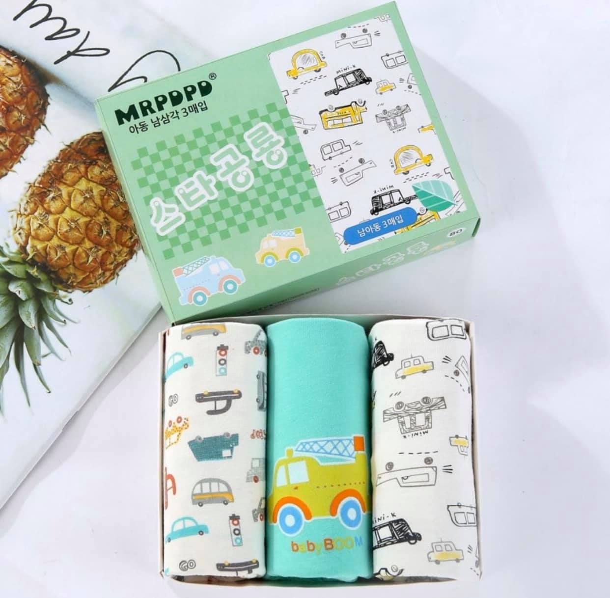 Bộ 3 quần đùi boxer hàn quốc mẫu xe mrpdpd