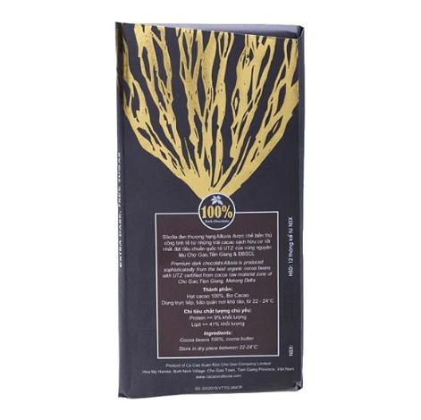 Socola Đen Alluvia 100% Cacao 80g
