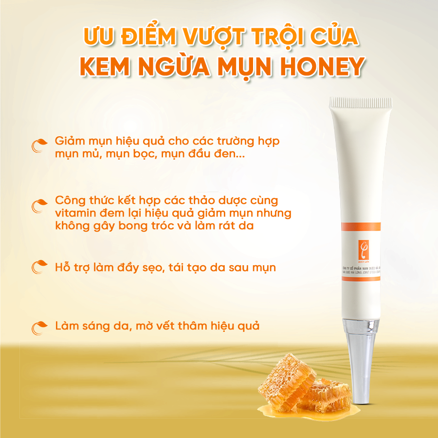 Kem ngừa mụn Honey 20g