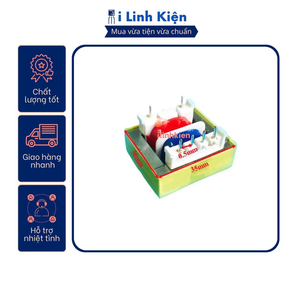 Biến áp nguồn hàn mạch 12V 150mA (biến áp PCB)