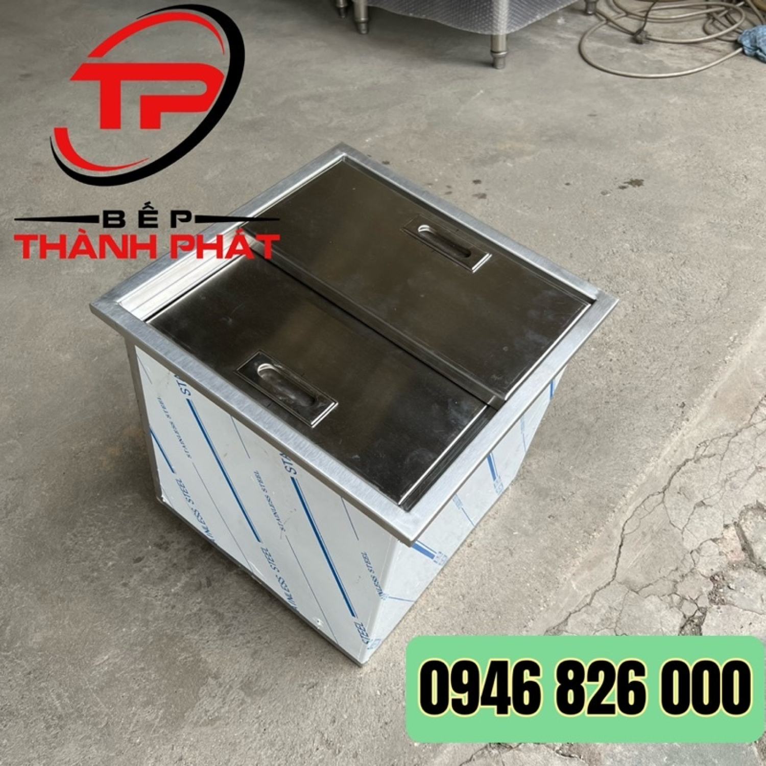 Thùng Đá Inox Âm Bàn Quầy, Thùng Đá Trà Chanh.