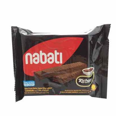 Bánh Sôcôla (Dạng Xốp) Richoco Nabati Chocolate Cream Wafer (Gói 50g)